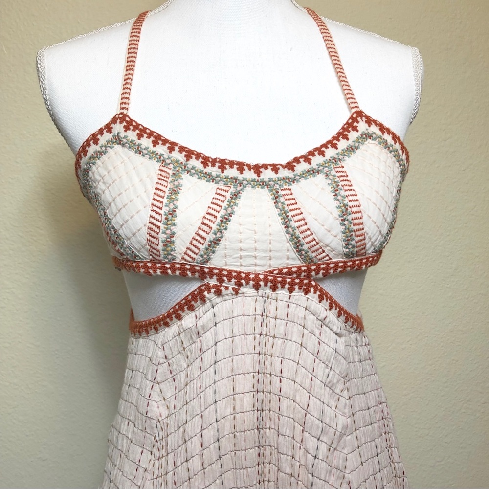 NWOT Free People | Cut Out Smock Stitch Dress Sz.0 - Picture 8 of 8